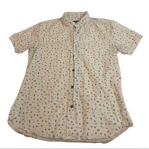 Vintage funky patterned button down top